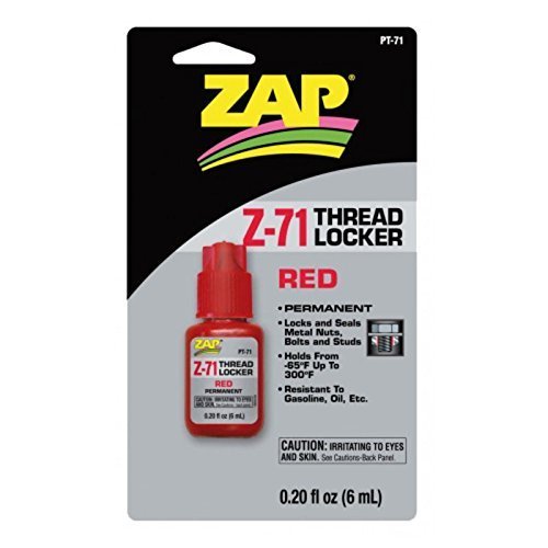 Pacer PT71 Z-71 Red Thread Lock, .20 oz New by Pacer Technology (Zap)