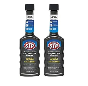 STP Super Concentrated Fuel Injector Cleaner : Unclogs Dirty Fuel injectors to Restore Performance : Pack of 2, 155 ml