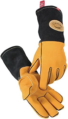 Caiman Gold Deer Split, Reinforced Palm, Welding-Kontour Large