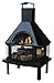 Produktbild Endless Summer Outdoor Holz-Firehouse mit Kamin, schwarz, 11.34 X 9,07 X 19.64 cm