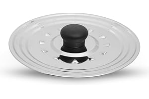 PARENCE.- Küchendeckel aus Edelstahl 16/18/20/22/24 - Spritzschutzdeckel mit Dampflöchern und ergonomischem Griff - Topf und Topf 25cm