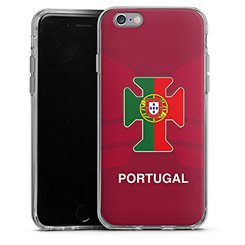 Apple iPhone 6 Silikon Hülle Case Schutzhülle Portugal Em Trikot Fussball Football