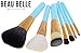 Beau Belle Make Up Brushes - 7pcs Professional Make Up Brushes - Make Up Brush Set + Make Up Brush Pot - Makeup Brushes