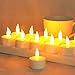 Produktbild LEEHUR LED Candle Lights, 24 LED Flammenlose Kerzen Weihnachten LED Teelichter, Elektrische Teelichter Kerzen für Halloween, Weihnachten, Party, Bar, Hochzeit