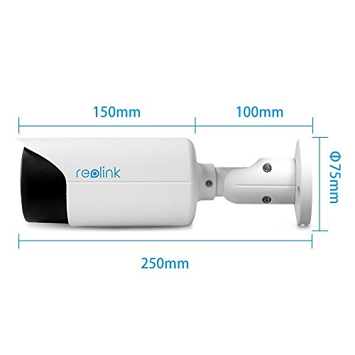 IP-Kamera, Reolink RLC411S 4 Megapixel IP-Überwachungskamera, 4X optischer Zoom, POE, Outdoor, Tag / Nacht, Plug & Play, Bewegungserkennung, mit 16GB Micro SD Karte - 3