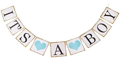 Its a Boy Pink Girl Baby Shower Banner