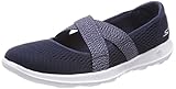 bailarinas skechers outlet Forro: Tela Skechers 15407, Merceditas para Mujer, Azul (Navy/White), 37 EU