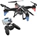 Produktbild ScharkSpark Drohne mit Kamera Live Video 720P HD Abnehmbarer RC Quadcopter mit 2 Batterien 2.0MP FPV WiFi 2.4GHz 6-Achsen-Gyro Headless-Modus Höhe Halten Sie eine Taste Return
