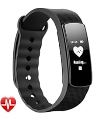[nouvelle version] Fréquence Cardiaque Bracelet Fitness, Bracelet Mpow Fitness Tracker avec la Couteau Bluetooth 4.0 Smart du pouls Fréquence Cardiaque Moniteur podomètre sommeil Analyse activité Tracker Compteur de calories sommeil Tracker pour Android et iOS Smart Phones
