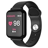 OSYARD Damen Fitness-Tracker,Kompatible Android/iOS,IP67 Wasserdicht,Smart-Watch mit Silikon Armband,Touchscreen Intelligente Armbanduhren für Outdoor,Schrittzähler Blutdruck Herzfrequenz Überwachung