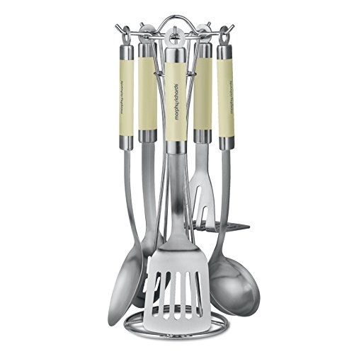 Morphy Richards 46825 5-teiliges Küchenutensilien-Set, aus Edelstahl cremefarben