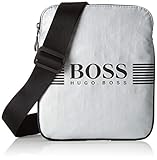  BOSS Herren Pixel S_s Zip Env Schultertasche, Silber (Silver), 1x23.5x19.5 cm