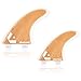 Dorsal Surfboard Fins Bamboo Hexcore Quad Set (4) Honeycomb FCS Base - 4