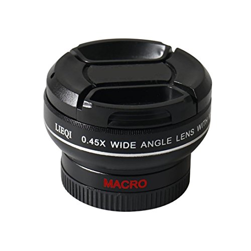 Yukong Universal Professional HD Camera Lens Kit with Mobile 0.45X Super Wide Angle Lens 12.5X Super Macro Lens for iPhone 6S / 6S Plus / 6 / 5s /Samsung Galaxy All Smartphones (Black)