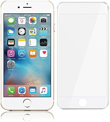 Impakt Accessories® iPhone 7 Plus (5.5' inch) Full Silicone Cover, Extreme Protection and Quality Tempered Glass Screen Protector (4.7 inch) for Apple iPhone 7 (2016) 9H Hardness, 0.33mm Thickness and Easy Bubble-Free Installation [Lifetime Warranty], Pure White