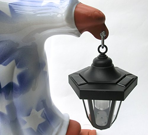 Schlafwandler XL, im Sternenhemd mit Solarlaterne, 58 cm hoch Firstfigur Dachschmuck - 6