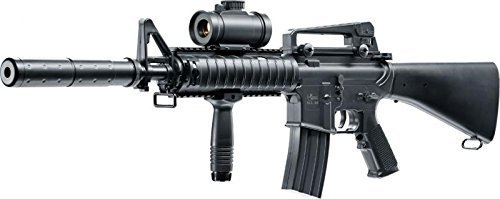 SET M16 SWAT AEG ELEKTRISCH Gewehr + G8DS® BIO Munition 0,20g 2000 Stk