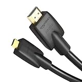 Kabellänge: 1,83 Meter Hochgeschwindigkeits-HDMI-Kabel, Typ Micro-HDMI auf HDMI, HDMI-Standard 2.0, 1,83 meter