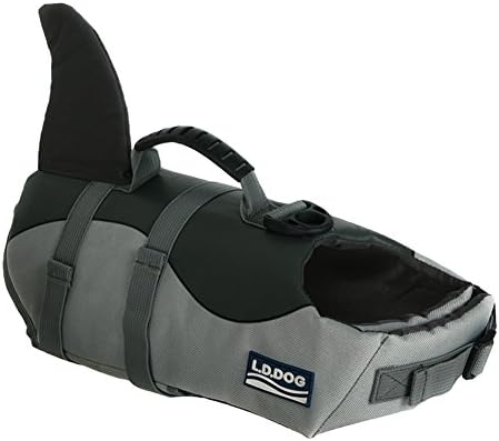 Jeerui Dog Lifejacket For Pet Safety Suit Life Preserver Buoyancy Aid Float Hound Puppy for Swimming,S