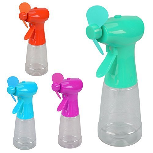 Wasser Sprüh Ventilator Wassersprüh Handventilator Wassersprüher Abkühlung Türkis