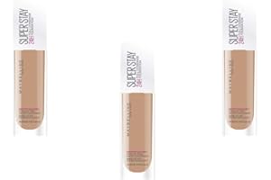 Maybelline New York Długotrwały Podkład Superstay 24H - 48 Sun Beige, Zestaw 3 (3 x 30 ml)