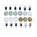 Tefamore 12 Colors Nail Art Shinning Mirror Glitter Powder Gel