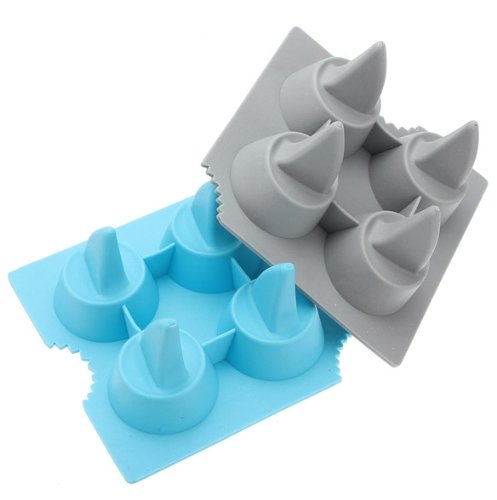 Silikon Eiswürfelform Eiswürfel Eisform f.Eiswürfelbereiter Eiswürfelschale Zähne Form in Farben zufaellig versand