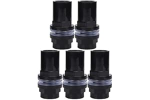 Pssopp Adaptador de Manguera de Acuario PVC Tanque de Peces Adaptador de tubería de Agua Conector convertidor 5 Piezas Accesorios de Acuario Conector de Manguera de Agua Tanque Adaptador (25mm)