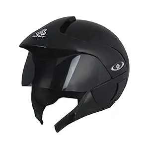 Autofy Full Close Helmet (Black, Medium)