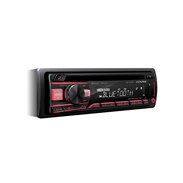 Alpine Electronics CDE-203BT Autoradio Bluetooth 1DIN, Schwarz (RGB Beleuchtung)