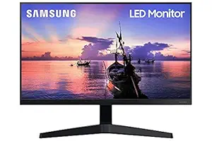 (Renewed) Samsung 24 inch (60.4 cm) IPS, Bezel Less,75 Hz Flat, Flicker Free LED Monitor-LF24T350FHWXXL (Dark Blue Gray)