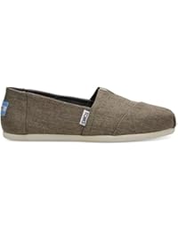 Toms Classic Taupe Mujeres Lona Espadrilles Zapatos