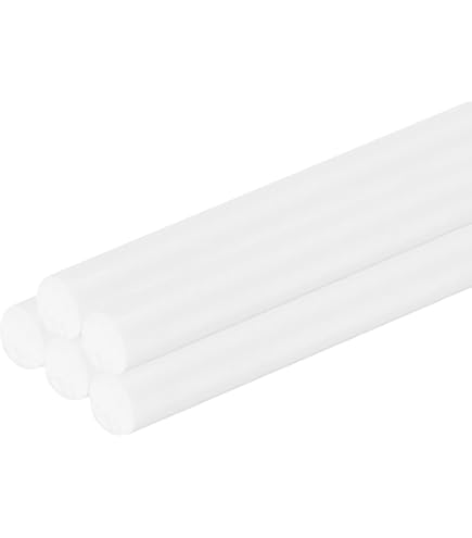 2 Barre Tonde In ABS Nero - Diametro 10mm, Lunghezza 500mm, Per Modellismo, Fai-da-te E Costruzioni