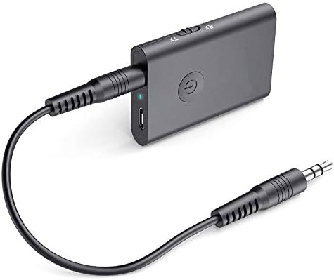 Semoic Mini Portable Bluetooth Transmitter/Receiver, 2-in-1 Wireless Bluetooth Audio Receiver & Adapter with 3.5mm Jack Cable for TV,Headphone,Home/Car Audio Stereo System,etc