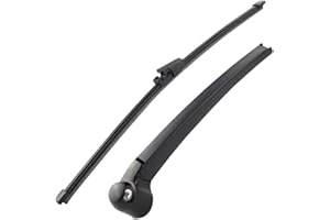 Ruolin Bras D'Essuie-Glace De Fenêtre Arrière Noir avec Lame, Balais Bras l'Essuie-Glace à l'Arrière Compatible pour Golf 5 Mk4 Mk5 2003-2008