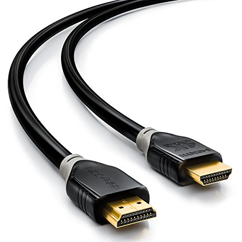 deleyCON 1,5m HDMI Kabel – kompatibel zu HDMI 2.0a/b/1.4a – UHD / 4K / HDR / 3D / 1080p / 2160p / ARC – High Speed mit Ethernet [Schwarz/Grau] - 2