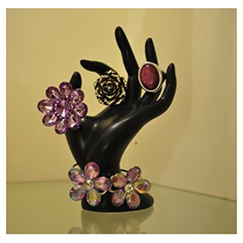 Handmodel – SODIAL(R) Schmuck Ring Armband Halskette Anzeige Halter Staender fuer Schaufenster Hand Design (Schwarz) - 4