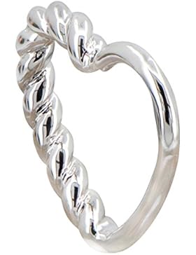 OUFER Knorpels-Pfählungs-Schmuck Überzogen mit weißem Gold 18k 16G herzförmige Knorpelohrringe Daith Heart Cartilage...