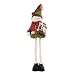 Produktbild [Weihnachtsgeschenk Puppe] Weihnachtsdekoration Weihnachtsmann Figur 110cmx22cm Hängende Schneemannfigur Xmas Perfekt Geschenk für Kinder Freund
