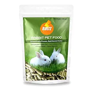 Boltz Premium Adult Pellet Rabbit Food,Nutritionist Choice (ISO 9001 Certified)-1200 gm