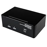  StarTech.com SV231DDVDUA - 2 Port DVI VGA Dual Monitor KVM Switch USB with Audio & USB 2.0 Hub