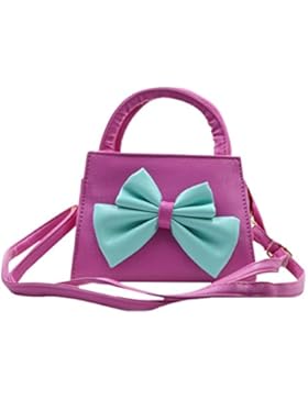 Aisi Kleines Mädchen Kinderhandtasche Schleife Umhängetasche Messenger Bag Prinzessin Rosarot, Lila, Tiffany Blau...