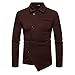 Produktbild Sannysis Herren Slim Fit Pullover Mantel Herbst Winter Solide Unregelmäßige Langarm Shirt Jacke Top Bluse