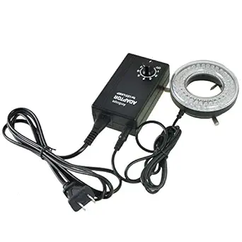 AmScope LED-64-ZK Microscope Ring Light with Adapter
