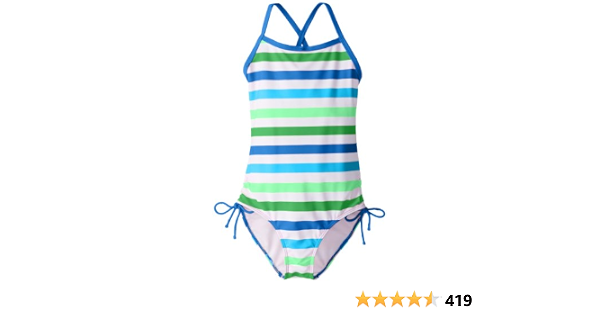 Kanu Surf Little Girls Sassy One Piece Swimsuit Blue Green 5 Amazon In Clothing Accessories