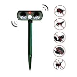 【Harmlos】 Um optimale Ergebnisse zu erzielen, halten Sie den Repellerkopf ungefähr 9 bis 10 Zoll über dem Boden. Dieses Produkt wird nur zum Treiben von Tieren ohne Chemikalien verwendet. Es emittiert nur 15- Die 65 kHz Ultraschallfrequenz treibt sie weg. Es wird dem menschlichen Körper keinen Schaden zufügen.