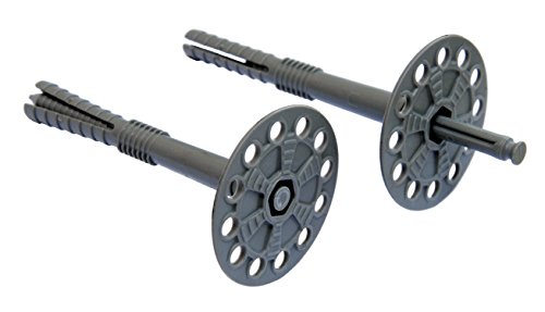 Tellerdübel 100 Stk. Kunststoff 10x160mm Dämmstoffdübel 160mm Dübelteller Isolierdübel WDVS - 4