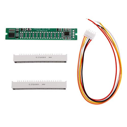 Preisvergleich Produktbild GROOMY Mini Dual 12-Pegelanzeige VU-Meter Stereo-Verstärkerplatine Einstellbare Lichtgeschwindigkeit Board mit AGC-Modus DIY Kits