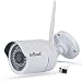 Produktbild Verbesserte ieGeek Außen Wasserdicht HD 1280x720P Wlan IP Überwachungskamera, QR Scan, Email,die mobile Benachrichtigung, Remote-Wiedergabe, IR Nachtsicht, Bis zu 128GB, 3 Meter