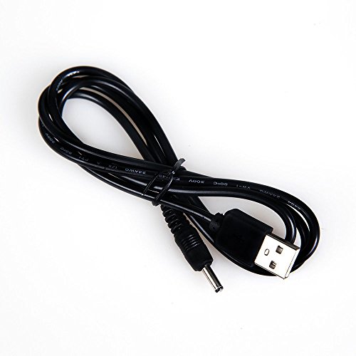 Sisthirth 2pack 1M Cable de Alimentación de USB a DC Conector USB Stecker auf 3,5mm*1,35mm DC Spannung Jack Female-Schnur-Kabel(3.5*1.35mm)